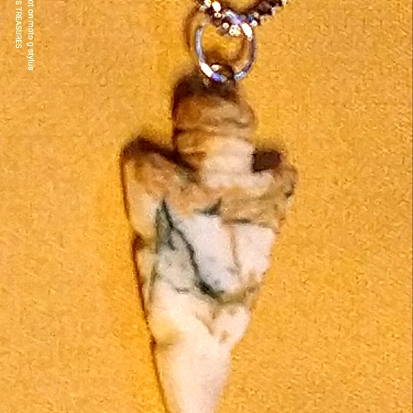 👉LOWEST PRICE AVAIL. OCEAN LARIMAR, SODALITE, OR MOSS AGATE ARROWHEAD, PENDANT. - Picture 9 of 9